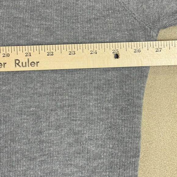 U.S. Polo Assn. Sweater Adult Extra Large Tall Gray Mock Neck 1/4 Zip Mens - Picture 6 of 12